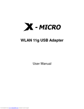 X-Micro XWL-11GUZX User Manual