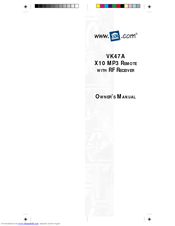 X10 VK47A Owner's Manual