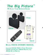 X10 Big Picture VK25A Owner's Manual