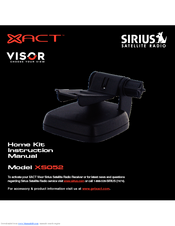 Xact Visor XS052 Instruction Manual