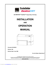 Exxtra ExxtraSetter ExxtraDry User Manual