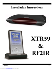 Xantech XTR39 Installation Instructions Manual