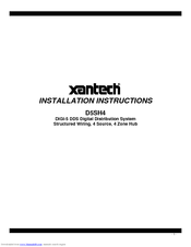 Xantech D5SH4 Installation Instructions Manual