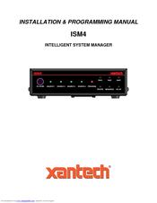 Xantech ISM4 Installation And Programming Manual