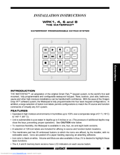 Xantech Waterpad WPK1 Installation Instructions Manual