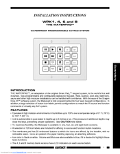 Xantech Waterpad WPK4 Installation Instructions Manual