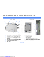Xerox Document Centre 265 LP Supplementary Manual