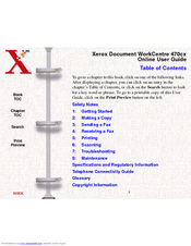 Xerox Document Centre 470cx Online User's Manual