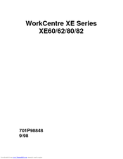 Xerox WorkCentre XE82 User Manual