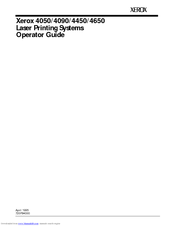 Xerox 4650 Operator's Manual