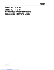 Xerox 4215/MRP Installation Planning Manual