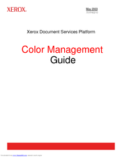 Xerox iGen3 Color Management Manual