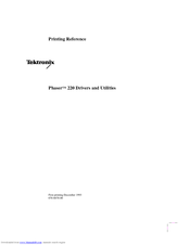 Tektronix Phaser 220e Reference Manual