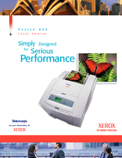 Xerox 860N - Phaser Color Solid Ink Printer Brochure & Specs