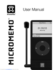Xtrememac Micromemo User Manual