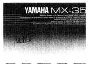 Yamaha MX-35 Owner's Manual