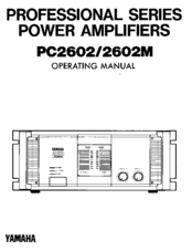 Yamaha 2602M Operating Manual