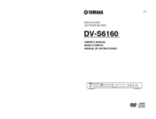 Yamaha DV-S6160BL Owner's Manual