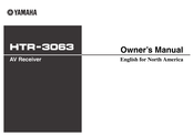 Yamaha HTR-3063BL Owner's Manual
