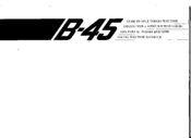 Yamaha Electone B-45 User Manual