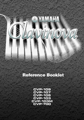 Yamaha Clavinova CVP-105 Reference Booklet