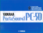 Yamaha PortaSound PC-50 Owner's Manual