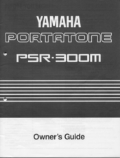 Yamaha PortaTone PSR-300m Owner's Manual