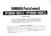 Yamaha PortaSound PSS-190 Owner's Manual