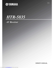 Yamaha HTR-5835 Owner's Manual