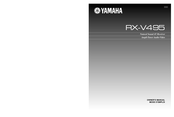 Yamaha RX-V495 Owner's Manual