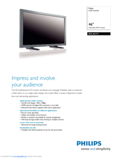 PHILIPS BDL4631V Specifications