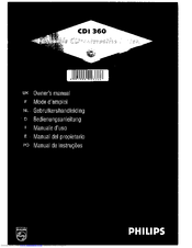 PHILIPS CDI360/00C Owner's Manual