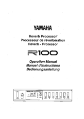 Yamaha R100 Operation Manual