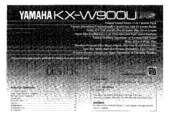 Yamaha KX-W900 Owner's Manual