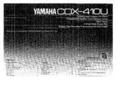 Yamaha CDX-410U Owner's Manual