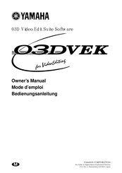 Yamaha 03DVEK Owner's Manual