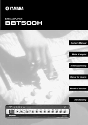 Yamaha BBT 500H Owner's Manual