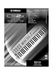 Yamaha CS2x Data List