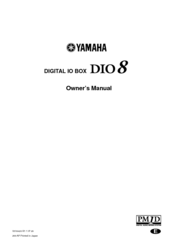 Yamaha DIO8 Owner's Manual