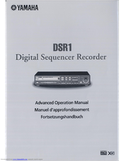 Yamaha DSR1 Advanced Operation Manual
