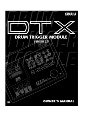 Yamaha DTX Owner's Manual