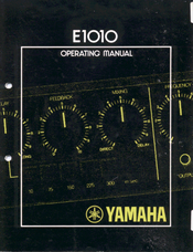 Yamaha E1010 Operating Manual