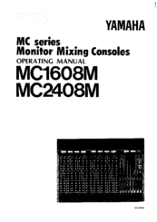 Yamaha MC1608M Operating Manual