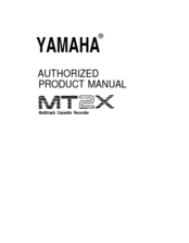 Yamaha MT2X Authorized Product Manual