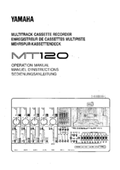Yamaha MT120 Manuals | ManualsLib