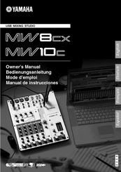 Yamaha MW8 Owner's Manual
