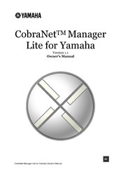 Yamaha CobraNet Manager Lite Owner's Manual