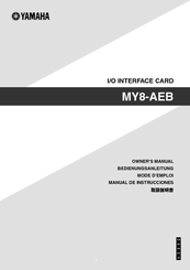 Yamaha MY8-AEB Owner's Manual