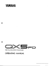 Yamaha QX-5FD Operating Manual