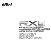 Yamaha RX-5 Owner's Manual